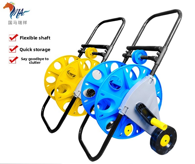 Electric Reel - Rak penyimpanan selang air dorong tangan