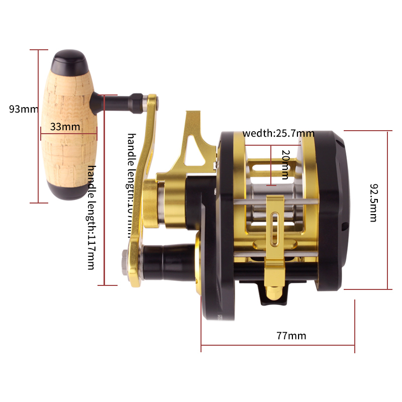 RUKE Reel Logam untuk Slow Jig - Reel Drag Knob ulasan dan harga